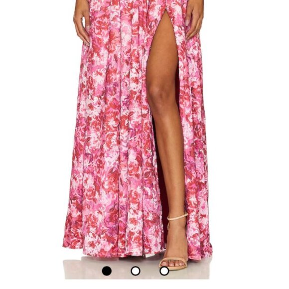 Lovers + Friends Mallory Gown – Monet Floral Print, Size M - Picture 2 of 9